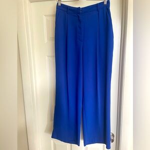 Mango Wide leg pants. Royal blue. Size 2